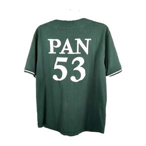 Disney Peter Pan Lost Boys  Green Baseball Jersey Men's Large Fits Medium